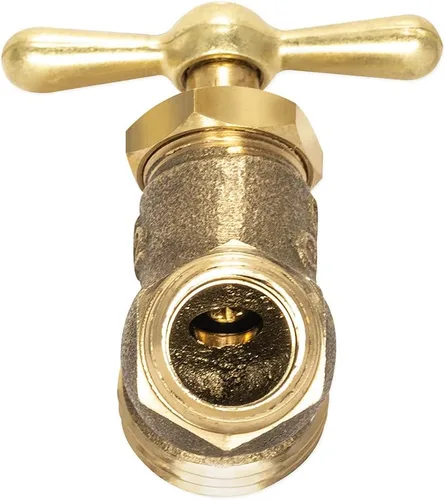 Vista 5 de Eastman Babero de manguera sin torceduras macho, conexión MIP de 1/2 pulgada, accesorio de plomería de latón, 20205