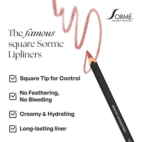 Vista 5 de Lápiz de labios de Sorme Cosmetics, permanente e impermeable de 0.06 oz, Castaño