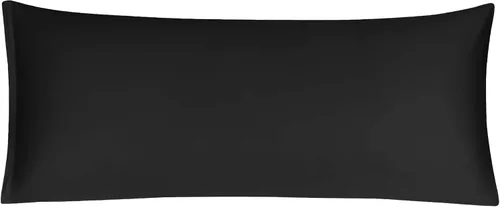 Vista 18 de Funda de almohada corporal de algodón de 400 hilos, cierre de cremallera, funda de almohada suave para el cuerpo, 20 x 48 pulgadas, castor