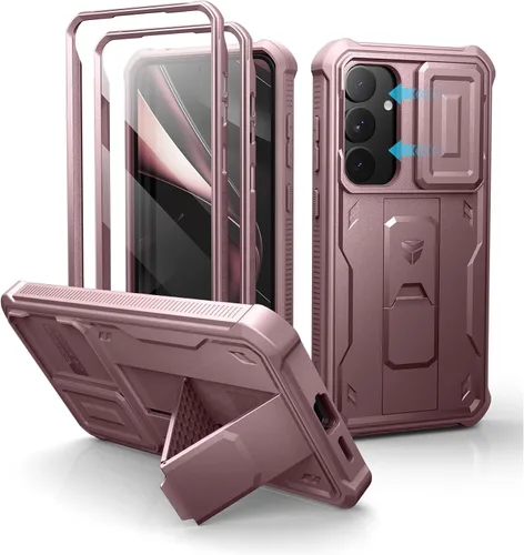 Vista 43 de Dexnor Funda para Samsung Galaxy S24 con Cubierta Deslizante Integrada para Cámara y Protector de Pantalla y Soporte, Funda Resistente a los Golpes