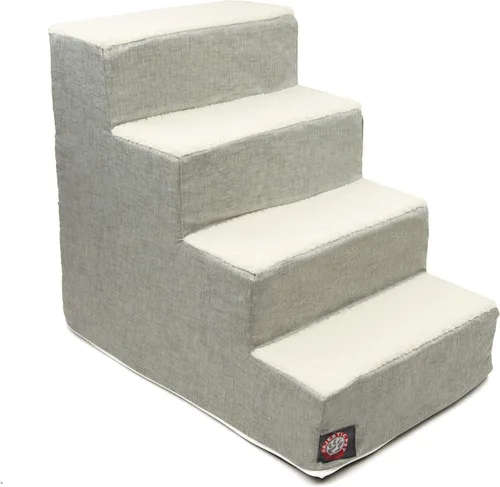 Vista 45 de Majestic Pet - Escaleras portátiles para mascotas suave escalón de espuma de sherpa escalones para perros y gatos rampa para cachorros