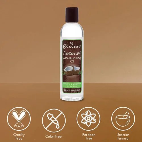 Vista 3 de Cococare Aceite hidratante de coco 8.5 onzas (8.8 fl oz) (paquete de 3)