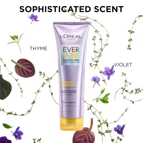 Vista 4 de L 'Oréal Paris Champú para rubios Everpure sin Sulfato, 8,5 onzas líquidas
