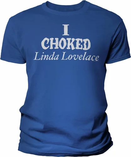 Vista 22 de Camisa vintage I Choked Linda Lovelace para hombre Negro-0001