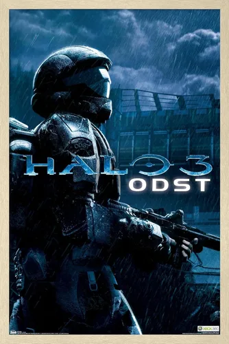 Vista 14 de Trends International aureola: ODST - Póster de pared de arte clave, 14.725 "x 22.375", versión enmarcada de madera de granero