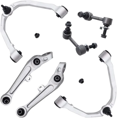 Vista 173 de Detroit Axle - Kit de extremo delantero para Chrysler 300 Dodge Charger 2011-2023 Challenger, 2 Lower Rearward Control Arms 2 Outer Tie Rods 2