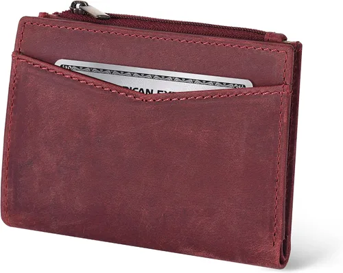 Vista 15 de Oak Leathers Cartera de cuero para mujer – Monedero pequeño RFID para tarjetas de crédito y soporte de identificación para damas, regalo