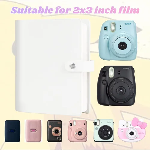 Vista 5 de Álbum de fotos instantáneas de 256 bolsillos para Fujifilm Instax Mini 12 11 9 8+ 8 99 40 EVO LiPlay película instantánea, compatible con cámaras