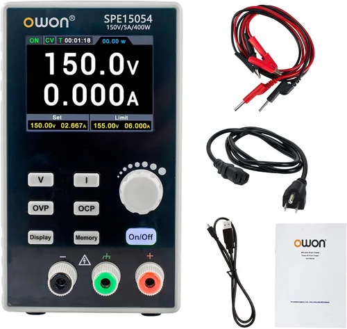 Vista 13 de OWON Fuente de alimentación de laboratorio (0-30V 0-5A), fuente de alimentación CC de banco programable de 150 W con pantalla LCD de 2.8 pulgadas