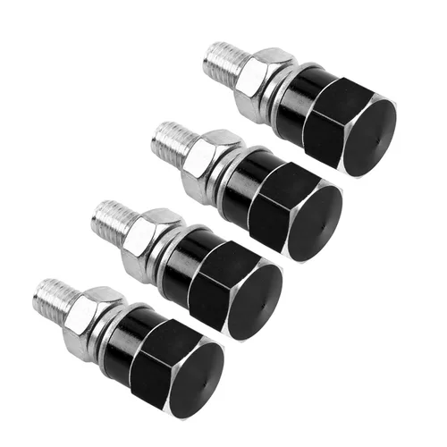 Vista 3 de 4 tornillos para marco de matrícula, tornillos universales para marco de matrícula, tornillos para motocicleta (negro)