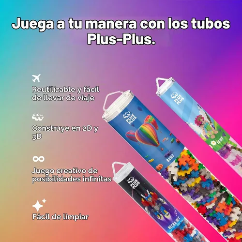 Vista 7 de PLUS PLUS Kit de juego de bloques de construcción, rompecabezas de figuras temáticas 3D, divertidos juguetes de tallo para niños, 350 piezas