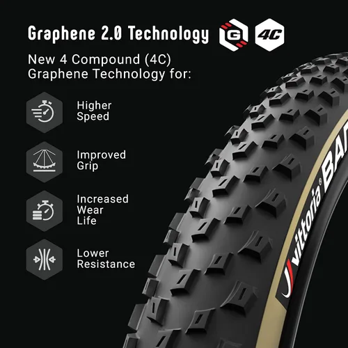 Vista 5 de Vittoria Barzo G2.0 XC-Trail/TNT 29x2.25 Neumático, Antracita (11A00016)