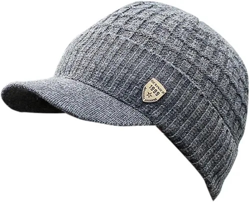 Vista 2 de Hombres Invierno Caliente Baggy Weave Crochet Lana Knit Ski Beanie Caps