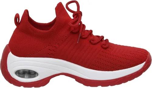Vista 3 de CUSHIONAIRE Tenis Blaze de punto elástico para mujer + espuma viscoelástica y tecnología LiteSole