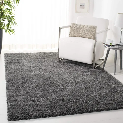 Vista 34 de SAFAVIEH Colección August Shag - Alfombra de área de 6 x 9 pies, color lila, diseño sólido, no desprende pelusa y de fácil cuidado, grosor de 1.2