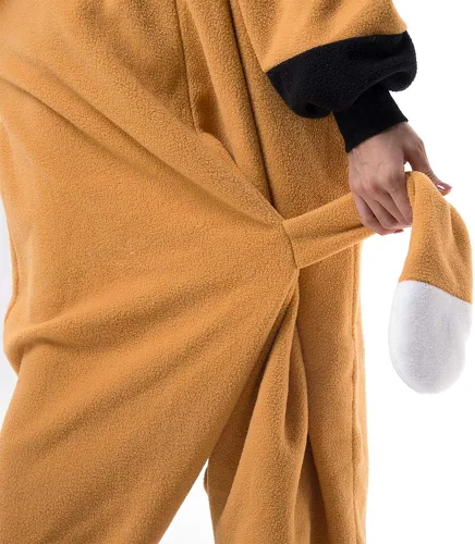 Vista 9 de Beauty Shine Disfraz unisex de dibujos animados para adultos Halloween Navidad pijamas de peluche para cosplay