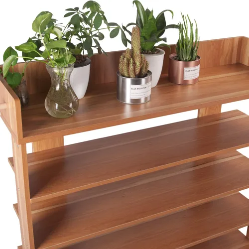 Vista 9 de H&A Zapatero de madera de 6 niveles Organizador de almacenamiento de zapatos (aple)
