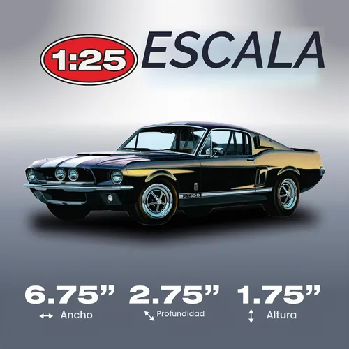 Vista 4 de AMT 1:25 Escala Kit de Modelo 1967 Shelby GT-350