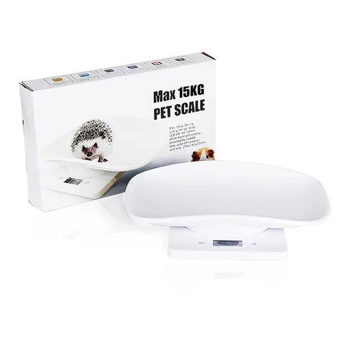 Vista 7 de Báscula de peso para reptiles, báscula de animales pequeños con precisión gramos, pantalla LED multifunción para mascotas (máximo 33 libras)