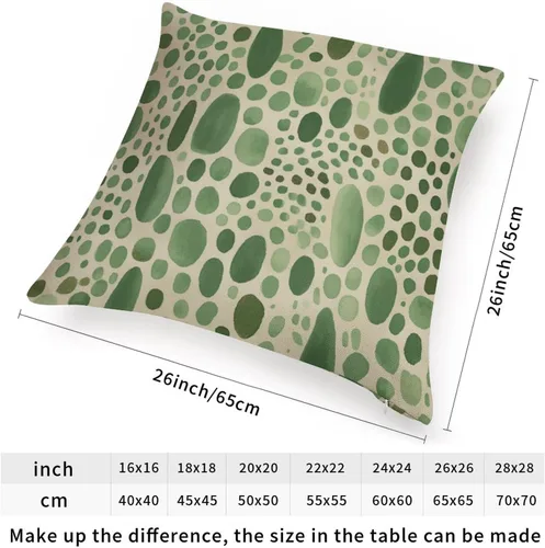 Vista 85 de Funda de cojín decorativa con estampado de guepardo verde peridoto para sofá, funda de almohada verde crema con estampado de leopardo con A-16