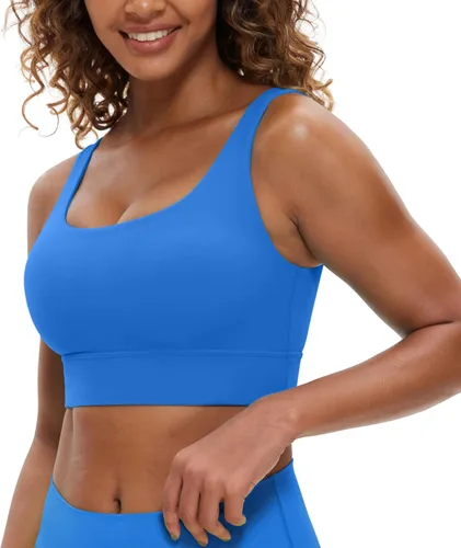Vista 55 de CRZ YOGA Butterluxe - Brasier deportivo con espalda en U para mujer, cuello redondo, acolchado, de bajo impacto, para yoga, entrenamiento
