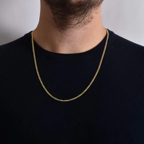 Vista 3 de NYC Sterling Collar de cadena de plata de ley de 0.118 pulgadas (0.118 in) con eslabones de eslabones 925 para hombres y mujeres, fabricado en Italia