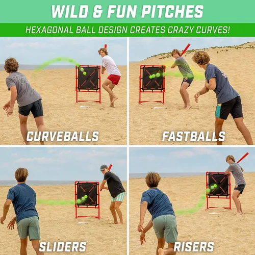 Vista 3 de GoSports LotBall - Pelotas de béisbol de plástico, paquete de 6