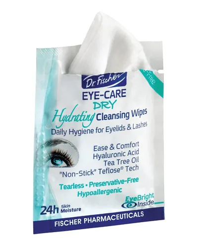 Vista 7 de Dr. Fischer Toallitas para párpados de árbol de té, toallitas suaves para limpieza diaria de ojos y removedor de maquillaje hipoalergénico