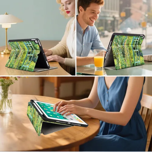 Vista 3 de Funda para iPad de 9ª/7ª/8ª generación de 10.2 pulgadas, compatible con iPad Pro de 10.5 pulgadas, funda para iPad Air de 3ª generación de 10.5
