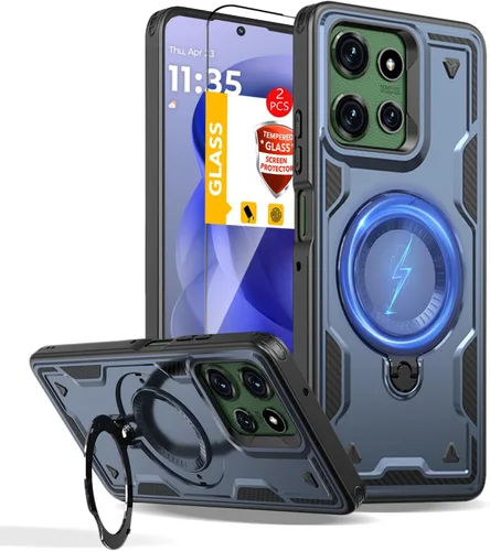 Vista 138 de Funda magnética para Google Pixel 9A compatible con cargador inalámbrico MagSafe, para Pixel 9A, funda de teléfono integrada de 360 °, con 2