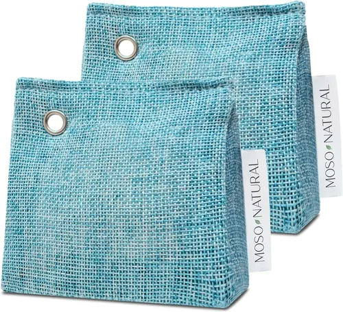 Vista 13 de Bolsa purificadora de aire, 2.64 onzas, de la marca Moso Natural, Azul, 2