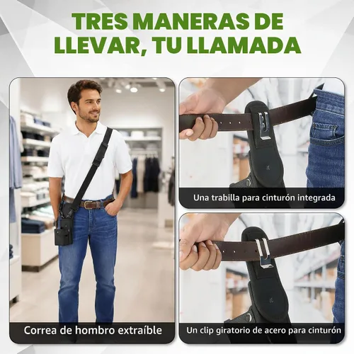 Vista 4 de Funda para escáner de mano, compatible con Zebra DS8200/DS8100