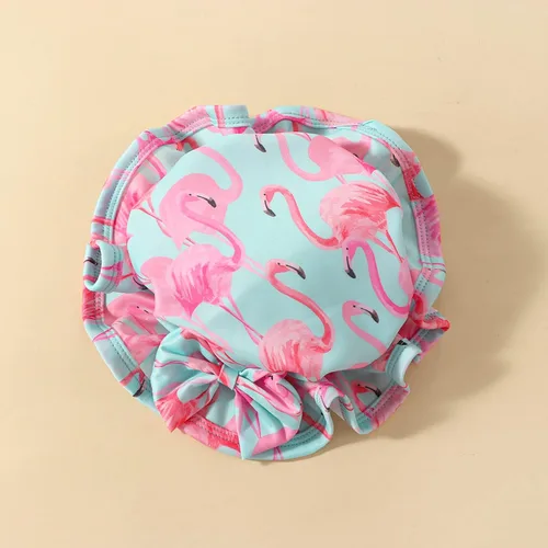 Vista 7 de Traje de baño de una pieza con cremallera de manga larga para bebé niña con gorro