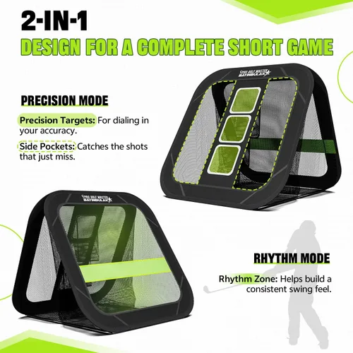 Vista 2 de BAYINBULAK Red de práctica de astillado de golf, accesorios de golf para hombres, 1 paquete