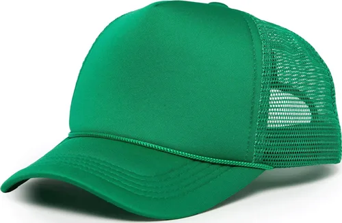 Vista 32 de Funky Junque Sombrero de camionero ligero Snapback de espuma de malla en Negro/Negro
