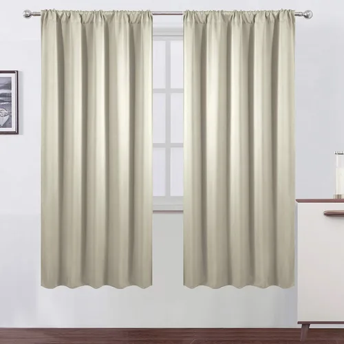 Vista 27 de LEMOMO Cortinas opacas de 42 x 54 pulgadas, juego de 2 paneles de cortinas con aislamiento térmico para oscurecer la habitación