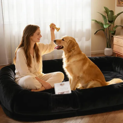 Vista 8 de Murago Cama humana para perros adultos, cama larga para perros de tamaño humano de 43 x 10 x 71 pulgadas, funda extraíble, diseño ortopédico