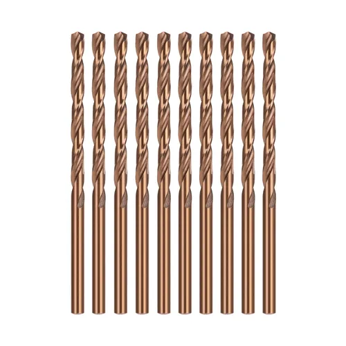 Vista 16 de Broca de cobalto de 1 pulgada, vástago reducido de 1/2 pulgada con 3 planos, adecuada para perforar en metal duro, acero inoxidable, hierro fundido