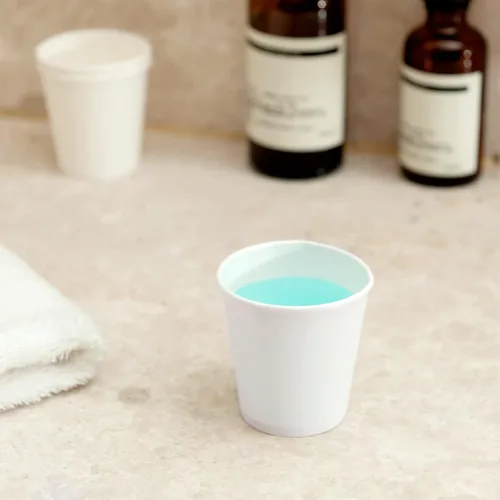 Vista 2 de RACETOP - Vasos desechables de papel para baño y enjuague bucal (3 onzas, 500 unidades)