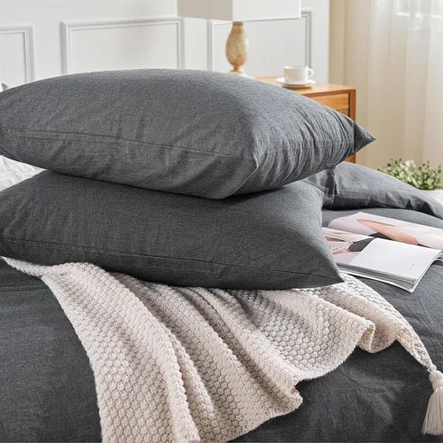 Vista 160 de NEXHOME PRO Funda de edredón Twin XL 100% algodón lavado, transpirable, duradera, texturizada, similar al lino, juego de ropa de cama para el hogar