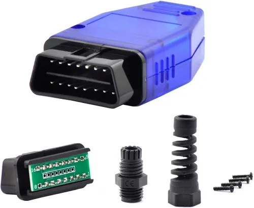 Vista 9 de Auto Car OBD2 - Conector de 16 pines, adaptador de conector macho de 16 pines, enchufe macho estándar de 16 pines, carcasa OBD, herramienta de Negro