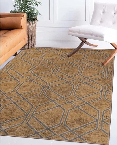 Vista 16 de Superior Alfombra de área de 2 x 3 pies y 0.394 in de altura con respaldo de yute, tejida a la moda y asequible colección Abner, color negro
