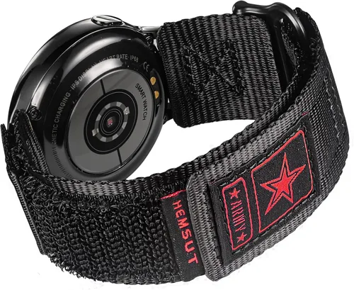 Vista 13 de Correa de reloj de liberación rápida para Samsung Galaxy Watch 7/6/5/5 Pro/4/3/Gear S3/S2/Active 2, correa de nailon para Amazfit GTS 4/4