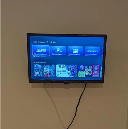 Vista 5 de Soporte de pared para monitor para la mayoría de televisores de 14 a 24 pulgadas, universal, de perfil bajo, soporte de pared VESA de hasta 3.937 x