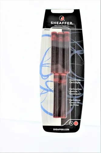 Vista 2 de Sheaffer Skrip - Cartuchos de tinta para pluma estilográfica, color rojo