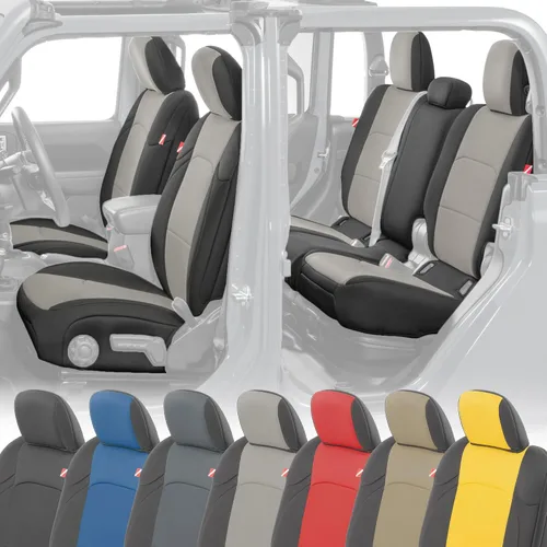 Vista 15 de Diver Down Juego de fundas de asiento de neopreno para Jeep Gladiator JT 2020-2026, juego de asiento delantero y trasero, ajuste personalizado