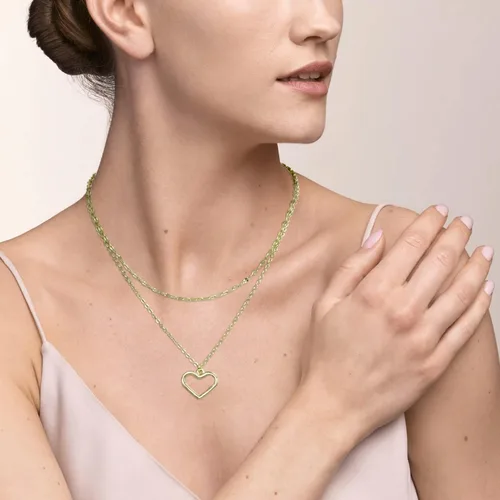Vista 6 de Biokia 6 collares en capas para mujer, collares largos de oro, gargantilla, mapa, moneda, luna, creciente, collar con colgante en Y, multicapa