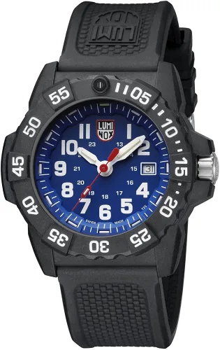 Vista 2 de Luminox Navy Seal - Reloj azul para hombre serie XS35033500 resistente al agua de 6562ft caja y correa de carbono ligeras visibilidad nocturna
