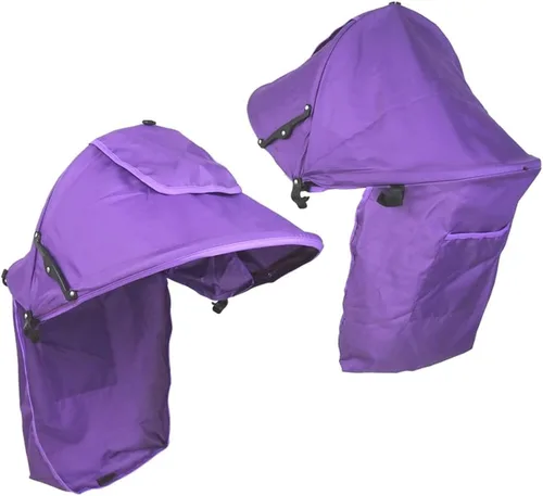 Vista 5 de Toldo de verano para cochecitos de bebé, parasol UPF50+ para cochecito de bebé, protección UV, visera solar para niños pequeños, persianas opacas