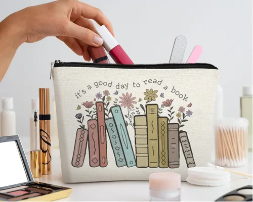 Vista 4 de EXUQO FP-BT-HZB-libro-CosmeticBags, libro-i, Temático de libro